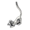 Dog Stretching Ring Holder (Pewter) Yoga Pose