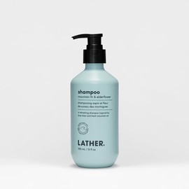LATHER Champú de abeto de montaña y flor de saúco  Cuidado nutritivo y refrescante para el cabello  Ingredientes naturales para todo tipo de cabello  