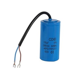 Condensador CD60 150uF 250VAC 50/60Hz para Compresor de Aire Motor Electrodoméstico Repuesto Accesorio