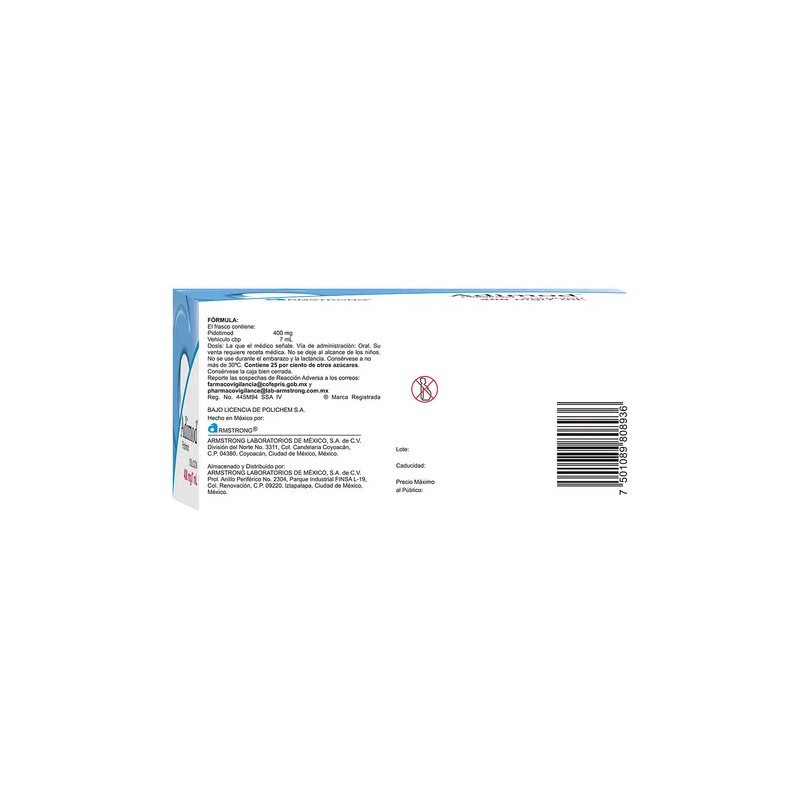 Adimod Solución 400 Mg/7 Ml, 10 Frascos 7 Ml