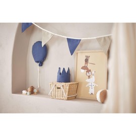 Jollein 717-600-66035 Wandekoration Stoffballon blau