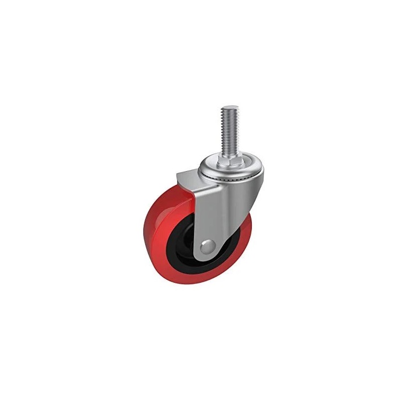 Mysit 6 Pack Creeper Wheels 2.5 Inch Heavy Duty Swivel