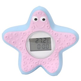 Fafeicy Termómetro de baño flotante con forma de estrella mar para niños  Juguete flotante para el baño de estilo caricatura, con iluminación...      