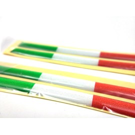 [F NODE] Italian Flag, Waterproof Seal, Reflective Sticker, Motorcycle, Car, Size, Flag, Tricolore, Italy, Horizontal, Vertical, Meaning, Color, Similar, Tri-color Flag, Stylish, Cute, Automobile