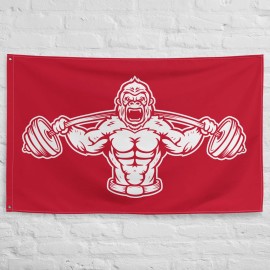 Warpathic Custom Gym Banner - Weightlifting Decor - Man Cave Wall Art