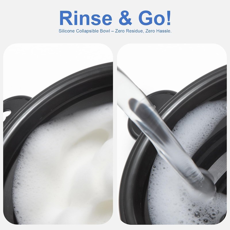 Foldable Shaving Soap Bowl – Portable, Easy-to-Carry Shaving Soap Cup