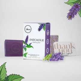 MY ACE Handmade Soap Set – 4 Bathing Bars: Tea Tree Rosemary, Patchouli, Divine Lotus & Palo Santo – SLES & Paraben-Free, Coconut Oil, Shea Butter & Vitamin E – Gentle & Moisturizing, 3.5 oz Each