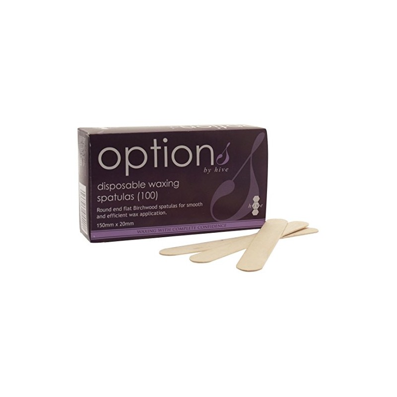 Hive Options Disposable Waxing Spatulas (Pack of 100)