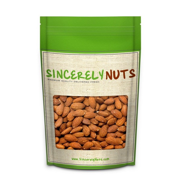 Sincerely Nuts – Roasted Whole Salted Almonds | 5 Lb. Bag | Delicious Guilt Free Snack | Low Calorie, Vegan, Gluten Free | Gourmet Kosher Food | Source of Fiber, Protein, Vitamins and Minerals