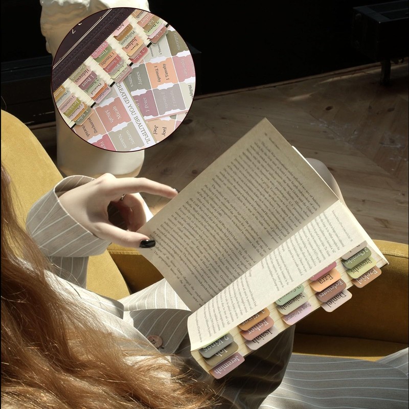 150 Bible Tabs for Women, YRYUNRUI Study Bible Index Tabs,
