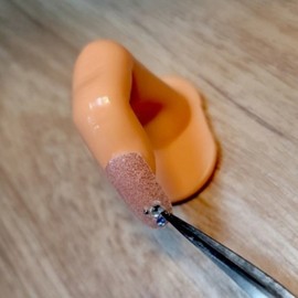 Mannequin Fake Nail Art Test Artificial Finger Model for Nail Art Practice 6ea