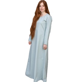Burgschneider - Freya Underdress - Clothing for Larp, Medieval, Cosplay and Fantasy, Ice Blue, XL