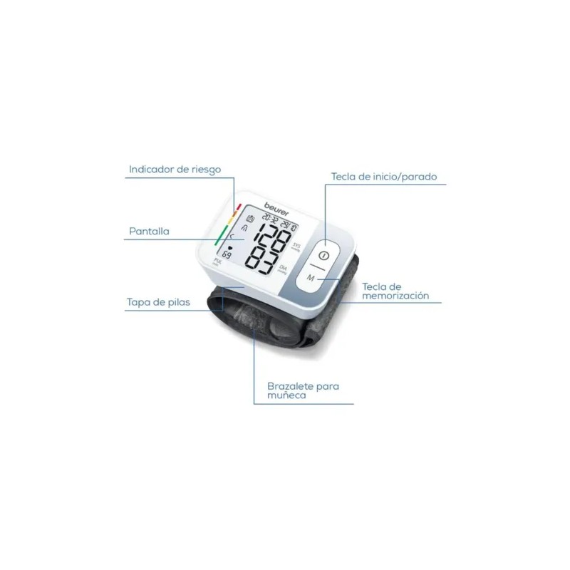 Medidor De Presión Arterial Digital Con Voz, Beurer Bc21