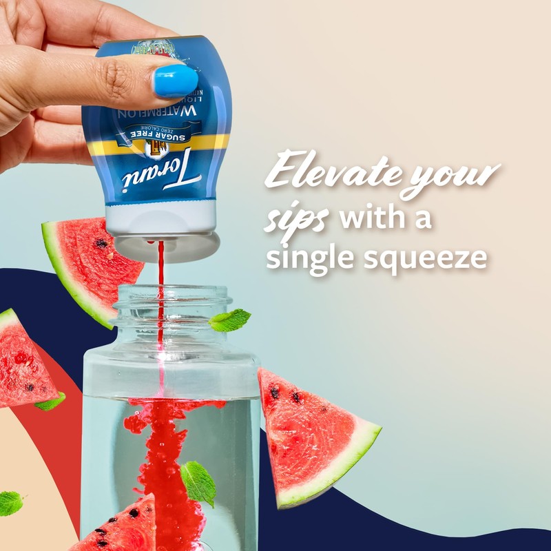 Torani Sugar Free Watermelon Liquid Drink Enhancer, Water Flavoring 4-Pack,
