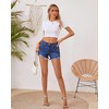 OFLUCK Jean Shorts for Womens High Waisted Ripped Denim Summer