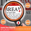 30X Magnifying Glass with Light, 30LED Magnifier with Light, 4.3in
