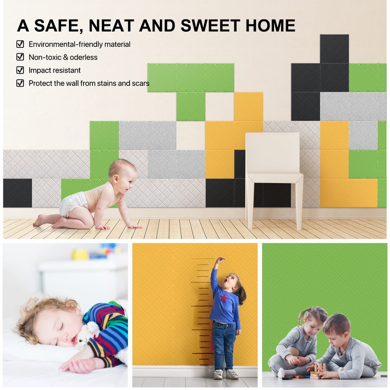 Kuchoow 12 Pack Soundproof Wall Panels Self-Adhesive,Acoustic Panels,Sound Absorbing Panels,Sound