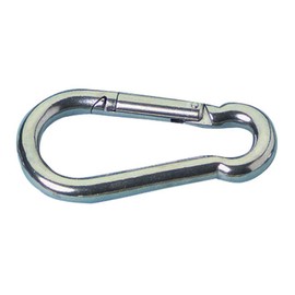 MarineNow Stainless Steel 316 Snap Hook Spring Loaded Link Carabiner Connector Marine Grade 09x90mm (3-1/2" x 11/32"), 01-Pack
