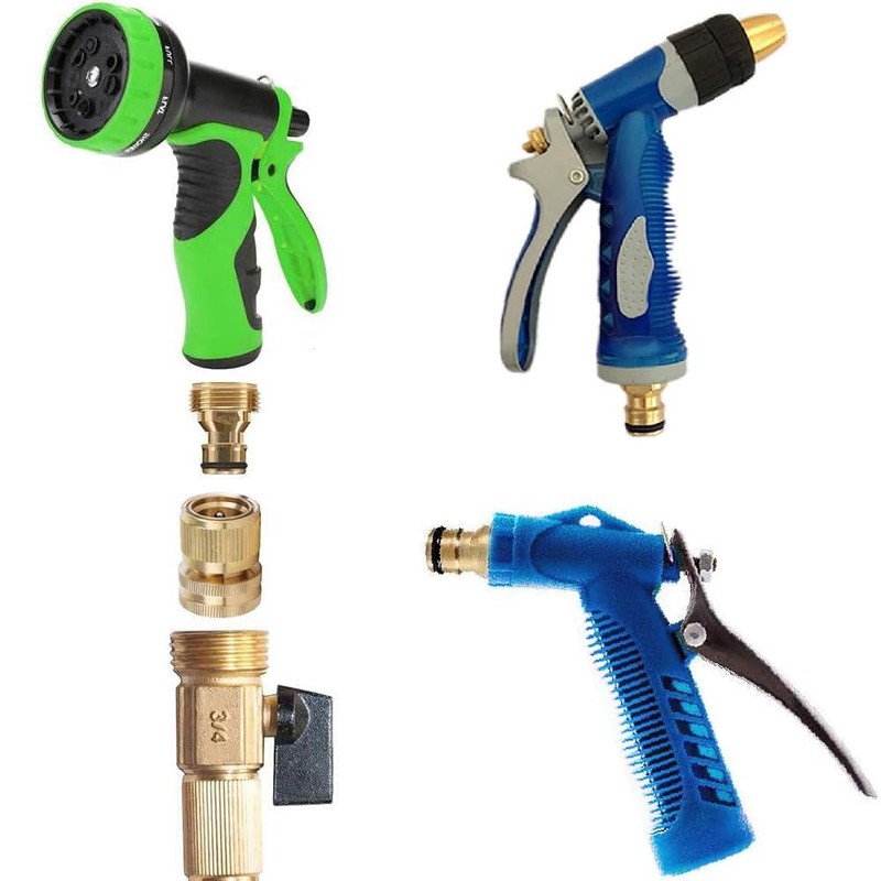 Solid Brass Hose Connector 6 Pieces 3/4" GHT Thread Male