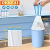 OKKEAI Small Bin Liners 5 L with Drawstring Bin Bags