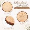 50 Sets Wedding Favor Gift for Guest Natural Pine Wood