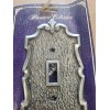 AJAX Amerock SINGLE Light SWITCH PLATE Cover NOS ANTIQUE SILVER