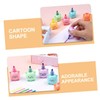 TEHAUX 4 Sets Cute Bear Shaped Highlighter Pens for Students