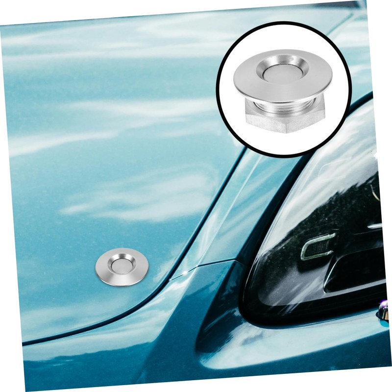Ciieeo Push Button Hood Pin Lock Durable Vehicle Bonnet Latch