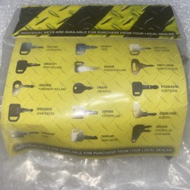 Depco For 15 Heavy Equipment Key Set John Deere, New Holland, Ford, Caterpillar, Case