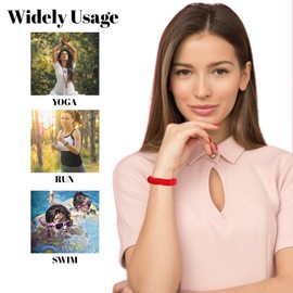 EUDORALIFE 200 PCS Wristlet Keychains Stretchable Plastic Wrist Keychain Bracelet Key Chains Wrist Coil Wrist Band Key Ring Chain Holder for Office, Outdoor Sport, Sauna, Workshop, Shopping Mall