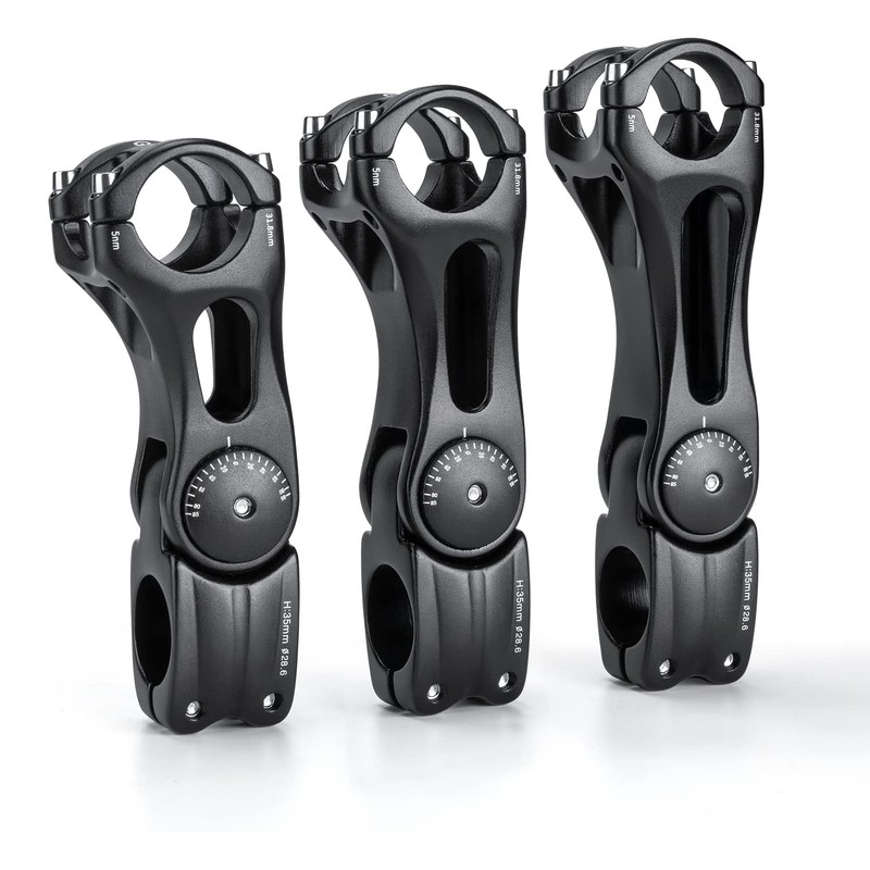 GEWAGE Bicycle Stem Adjustable, Bicycle Stem Riser for 31.8 (1-1/4