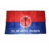 Trade Winds 3x5 Army 7th Infantry Division Knitted Poly Flag