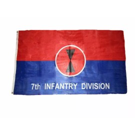 Trade Winds 3x5 Army 7th Infantry Division Knitted Poly Flag 3'x5' Grommets Fade Resistant