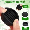 1.5x1.5 Round Rubber Furniture Caster Cups, Bed Leg Pads Non