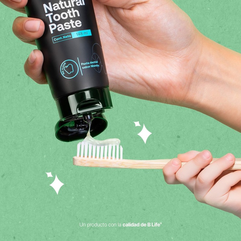 B Life Cepillos de Dientes de Bambú para Niños con