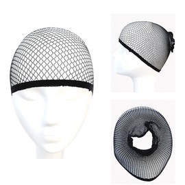 AVILMORE Wig Nets for Full Wigs Black Elastic Net Wig Wig Set of 2