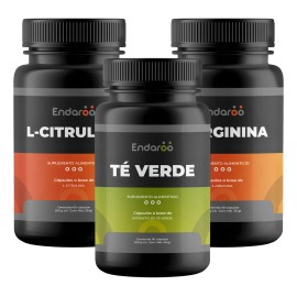 Suplemento Energía Citrulina Arginina Verde 180 Cáps Endaroo