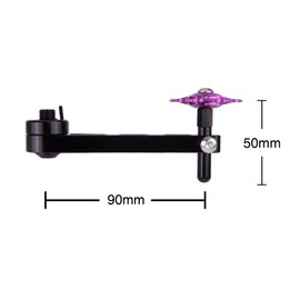 Laluky 1pc Bike Chain Tensioner, Bike Chain Guide Bike Protector, Aluminum Alloy Bicycle Single Speed Chain Tensioner, Bicycle Speed Adjuster Converter for MTB Road Racing Bike(size:90x50mm)