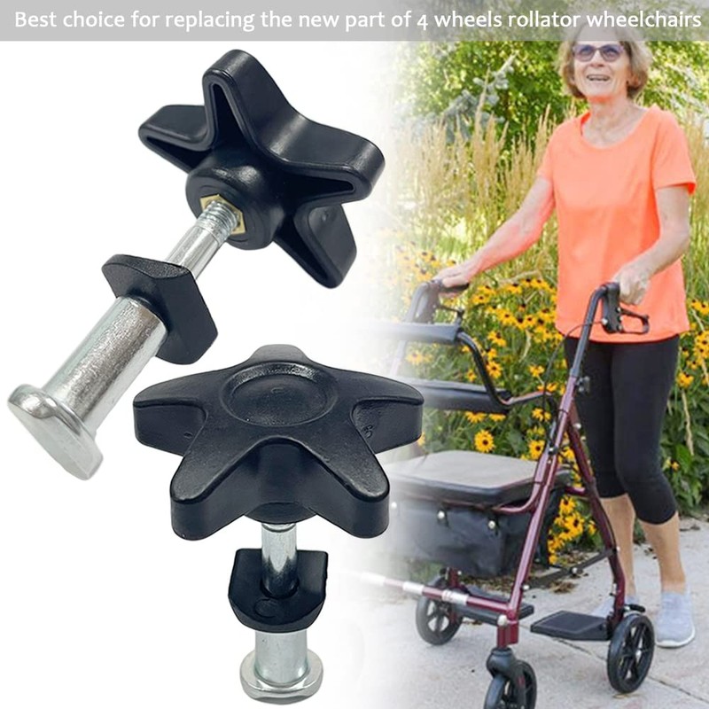 Arm Adjustment Knobs for Rollators Walker Replacement Parts, Set of