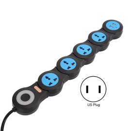 10A Multifunctional Power Strip Socket 5 Sockets Outlet with USB Port 2500-3000W
