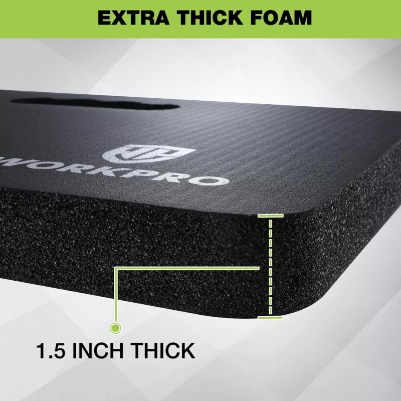 WORKPRO 2PC Extra Thick Large Kneeling Pad Soft Foam Cushioning