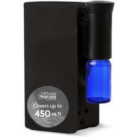 Aroma-Ace Mini Essential Oil Diffuser for Home Scent Diffusers - Portable Waterless Aromatherapy Diffusers with Rechargeable Battery, Nebulizing Atomizer Air Diffuser for Home - Black