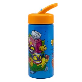 Stor Superthings 410ml Sports Water Bottle with Straw and Built-in Handle