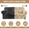 Lamberia Printed Sofa Cover for 2 Cushion Couch High Stretch