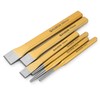 Acrux7 6pcs Cold Chisel Set - Flat, Center, Cylindrical, Cone