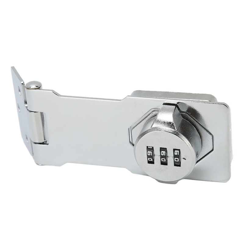 Mechanical Password Lock Silver Combination Lock Anti Theft Hasp Lock