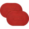 Pichler 2-pack table mats Samba red size oval: 33x48 cm