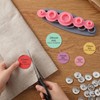 7-Pcs Universal Cover Button Maker with 5 Fabric Template, 5
