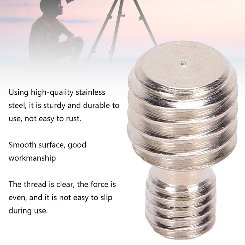 3/8 to M6 Male Conversion Screw, Tripod Mount Converter 3/8"
