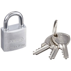 ABUS (アバス) Lightweight Cylinder Padlock Titanium Random Number 64TI-20KD